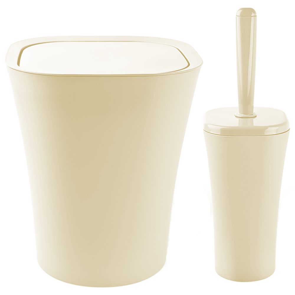 Набор для ванной комнаты Planet Papillon 2 предмета кремовый Киев - изображение 1