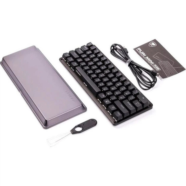 Клавиатура компьютерная проводная Cougar PURI MINI RGB Red Switch CGR-WM1MI-PRMR черная Київ - зображення 9
