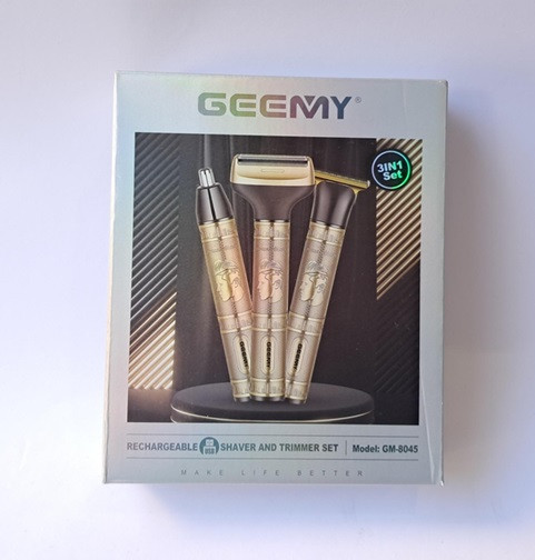 Триммер аккумуляторный 5 в 1 Geemy GM-8045 3 Вт золотистый Київ - зображення 7