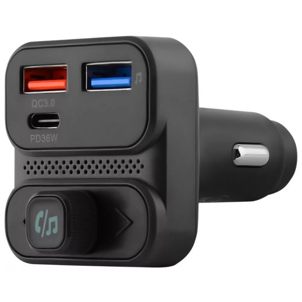 FM-трансмітер Proove FM Launcher Luxor SE 36W (PD+QC3.0) Type-C+USB Gray (FMLX20120003) (Код товару: Харків - зображення 3