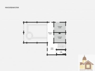 Купити зруб котеджу з рубаною стіною — Закарпат Зруб-Буд Одеса - зображення 3