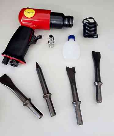 Молоток пневматический с набором зубил 4 шт AIRKRAFT RP7621 Харків