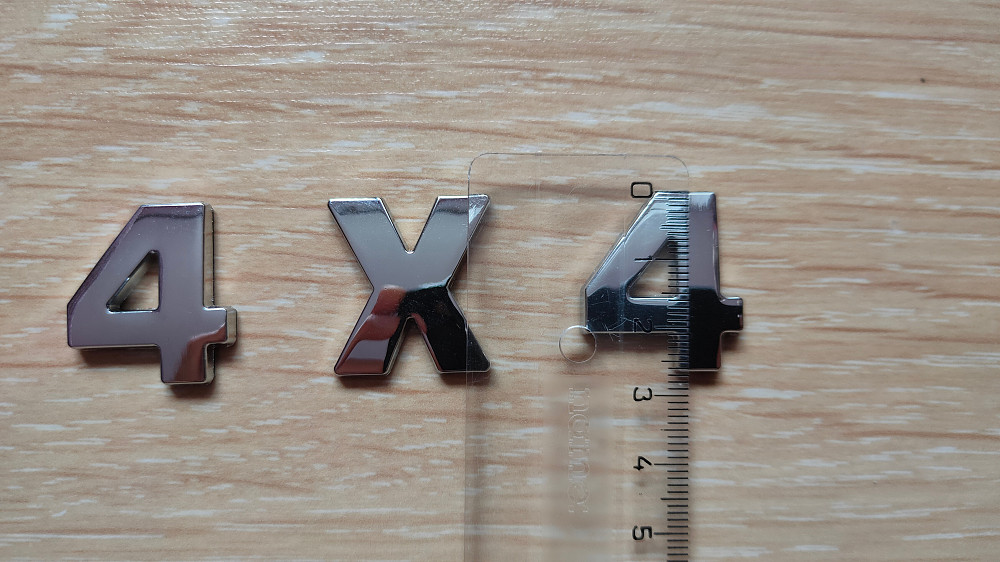 Металлические цифры 4х4 на кузов авто не ржавеют Борисполь - изображение 3