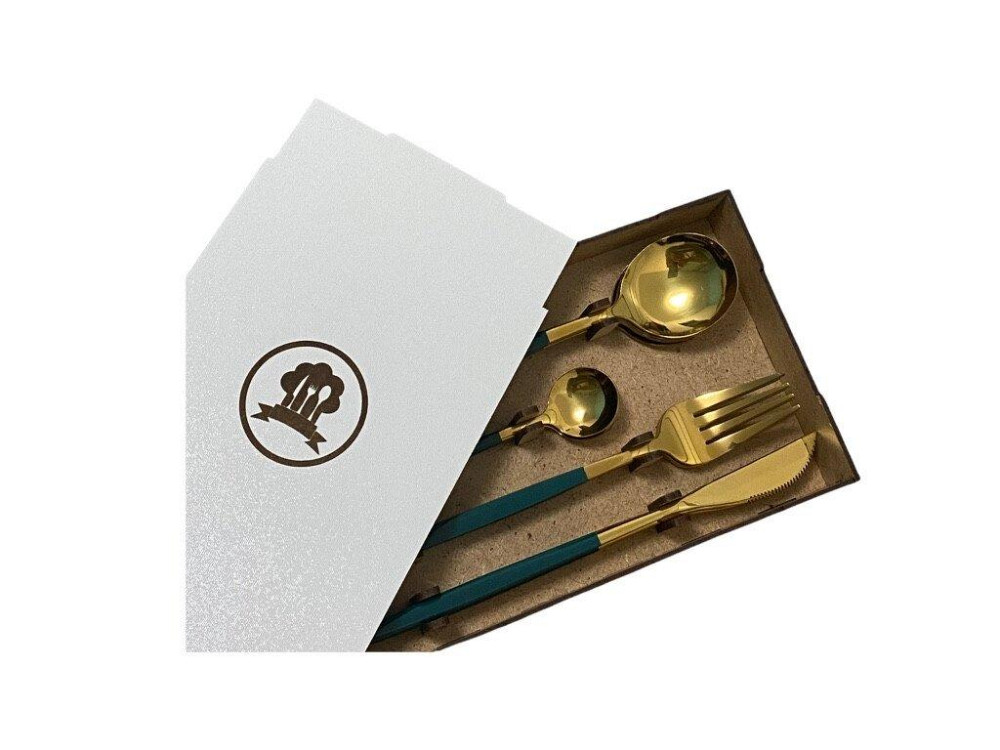 Набор столовых приборов зеленый (код 00209) Киев - изображение 11