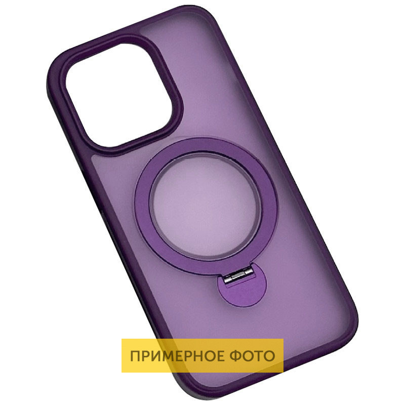 TPU+PC чехол Metal Buttons with MagSafe Colorful HQ Ring для Apple iPhone 16 Pro Max (6.9") Херсон - зображення 4
