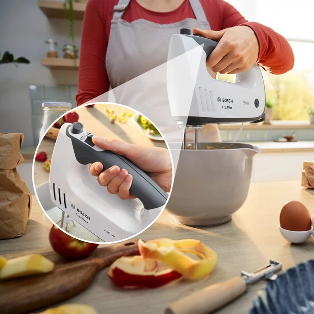 Миксер ручной Bosch ErgoMixx MFQ37470 750 Вт белый Киев - изображение 4