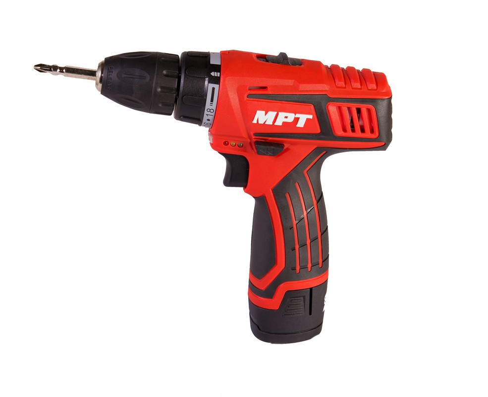Дрель-шуруповерт MPT аккумуляторная 12V Li-ion 1.5 А·ч 2 скор 0-400/1450 об/мин 10 мм 2 АКБ кейс MCD Харків - зображення 12