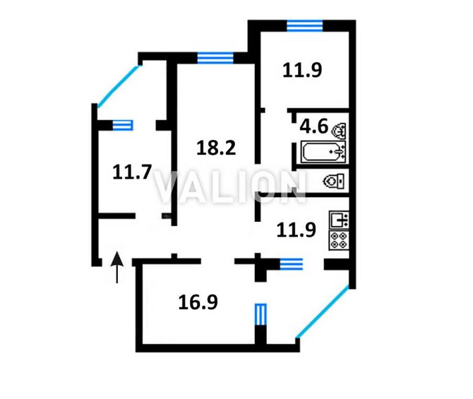 продажа 4-к квартира Киев, Дарницкий, 85000 $ Киев - изображение 12