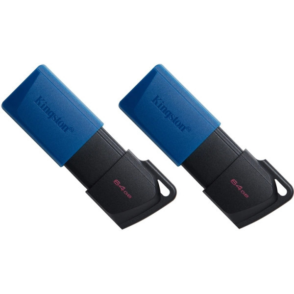 Флеш пам'ять Kingston DT Exodia M 2x64GB USB 3.2 Black/Blue (DTXM/64GB-2P) Харків - зображення 1