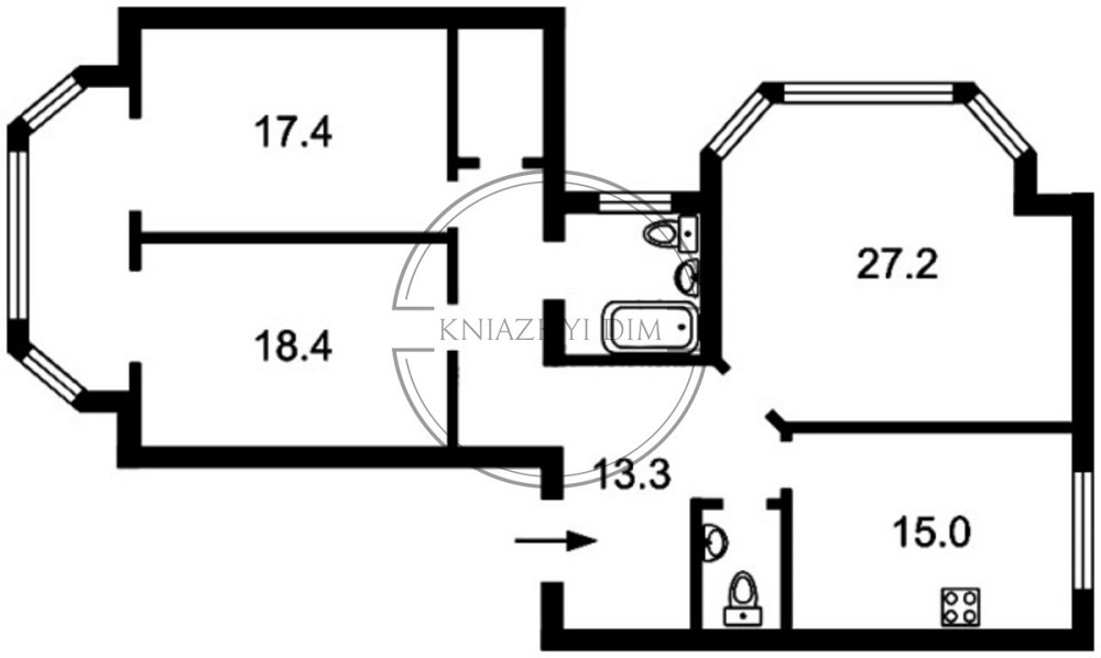 Світла, комфортна 4-х к. Кв. в центр Києва, ст. м. Лук'янівка, Дорогожичі. № 21103623 Київ - зображення 7