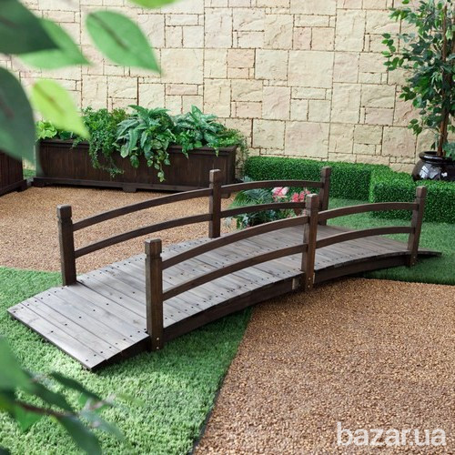 Місток садовий.Місток з дерева.Мостик деревянный декоративный. Мостик из дерева. Декоративный мостик Київ - зображення 8