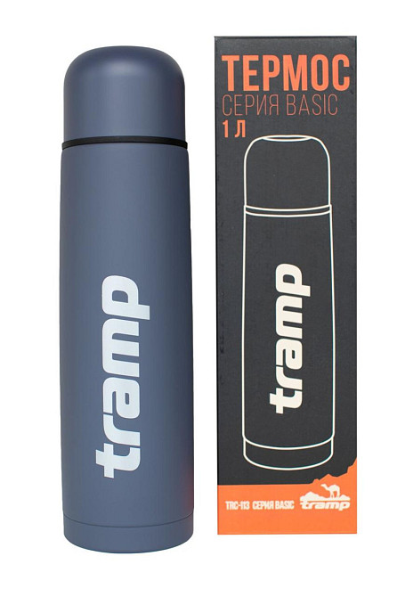 Термос питної Tramp Basic TRC-113-grey 1 л сірий Київ - зображення 1