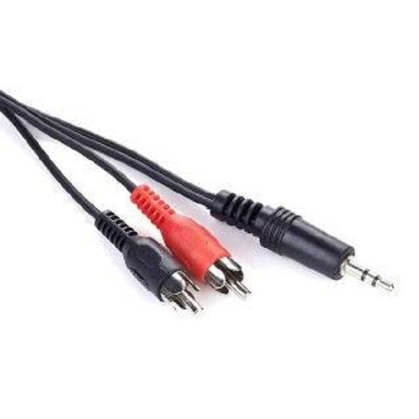 Аудіо-кабель Cablexpert 3.5mm-2хRCA, 0.2 м, стерео, Black (CCA-458/0.2) (Код товару:21762) Харків - зображення 1