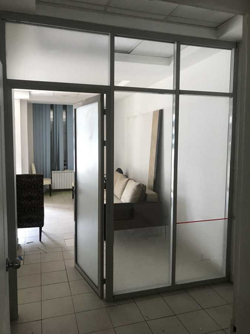 Перегородка Стеклянная из Алюминиевого Профиля с Дверями. Київ - зображення 5