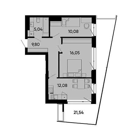 Продам однокомнатную, Леннона Дніпро
