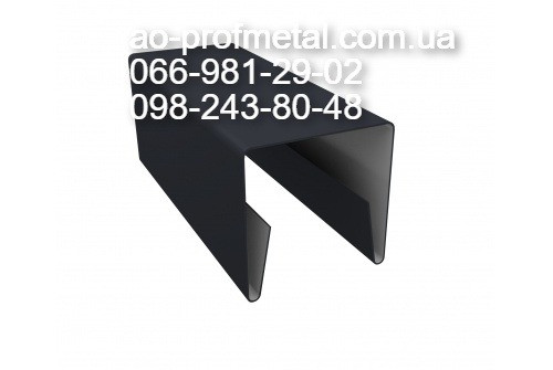 Декоративна планка 2000 мм, Заборная планка 8017 мат. Київ - зображення 6