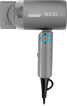 Фен ECG Modifica Grigio Piccolo 1200 Вт серый Київ - зображення 3