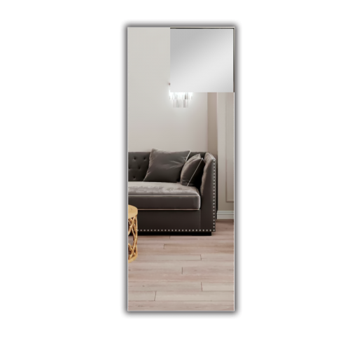 Дзеркало в алюмінієвій рамі 1700 х 500 мм. Київ