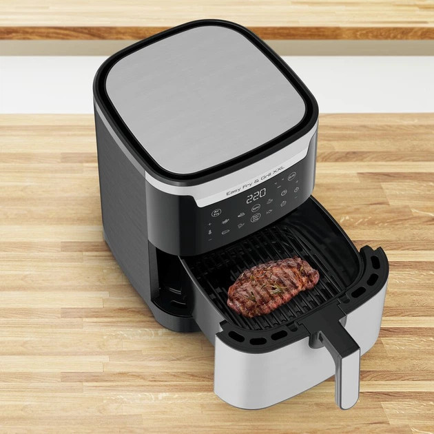 Мультипечь Tefal Easy Fry & Grill XXL EY801D15 6.5 л 1830 Вт серебристая Киев - изображение 10