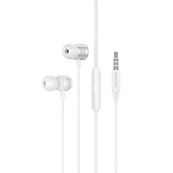 Наушники Borofone BM93 Platino universal with microphone (3.5mm/1.2m) Херсон