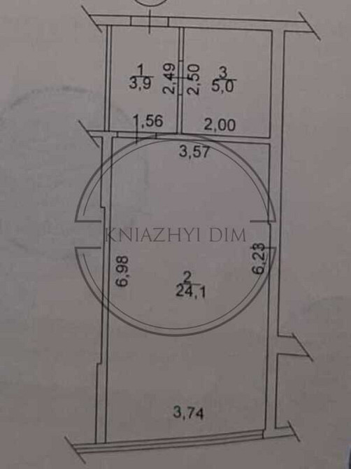 Видовая 1 комнатная квартира студия ЖК Каховская. Код объекта:21138776 Київ - зображення 3
