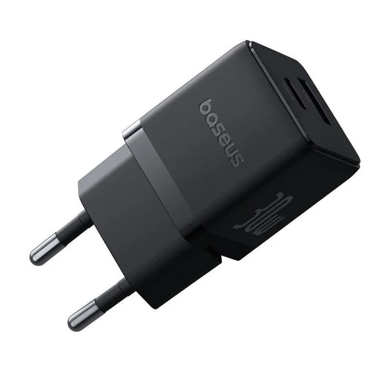 СЗУ Baseus Palm Fast Charger 30W (1USB-A/1C) + кабель Type-C to Type-C (P1011160A) Херсон - зображення 4