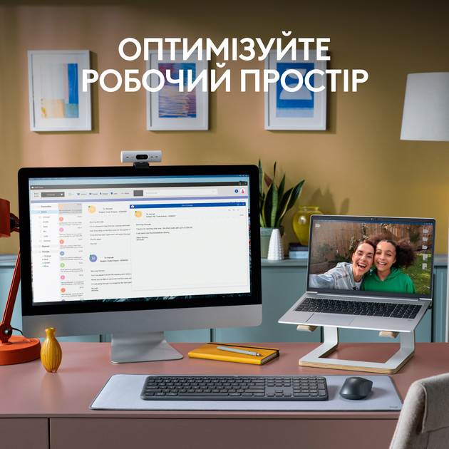 Комплект клавиатуры и мыши компьютерные беспроводные Logitech Signature Slim Combo MK950 Off White L Київ - зображення 5