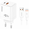 СЗУ Amaya E77D PD20W+QC3.0 (1USB-A/1C) + кабель USB to MicroUSB Херсон