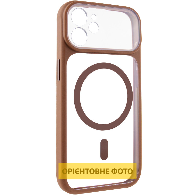 Чехол TPU+PC GETMAN Moon Clear with MagSafe для Apple iPhone 12 (6.1") Херсон - зображення 2