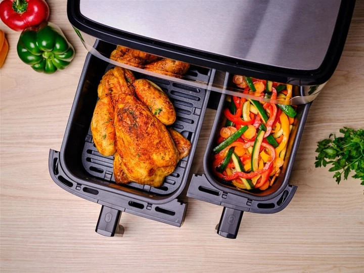 Мультипечь Tefal Dual Easy Fry&Grill Air Fryer EY905D10 8.3 л 2700 Вт серебристая Киев - изображение 7