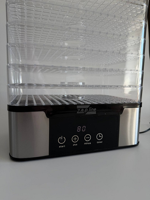 Сушилка для продуктов 7 ярусов Zepline ZP-00349 1000 Вт серебристая Київ - зображення 7