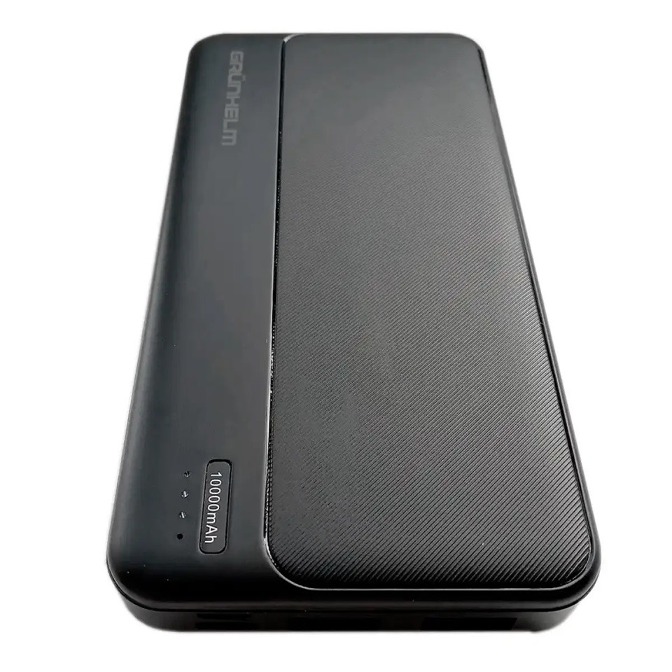 Повербанк Power bank Grunhelm GP-10B 10000 mAh черный Київ - зображення 2