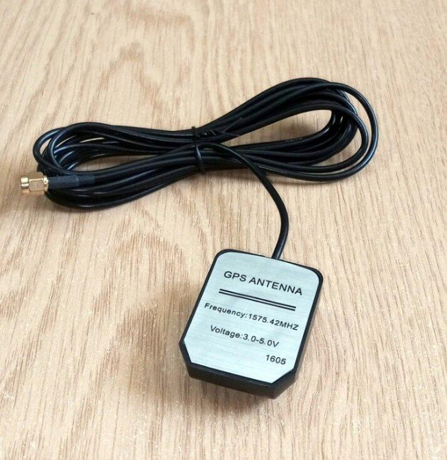 GPS антенна 1575.42 МГц 28 dBi, RHCP, IP67, 3 м кабелю RG 174, SMA-male (штырь) Днепр - изображение 1