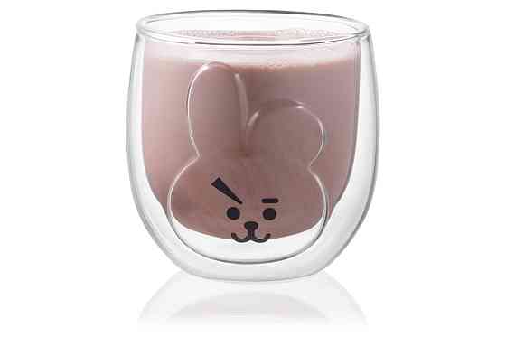 Набір низьких стаканів з подвійним дном Ardesto Animals Bunny AR-2630-ARB 300 мл 2 шт Київ