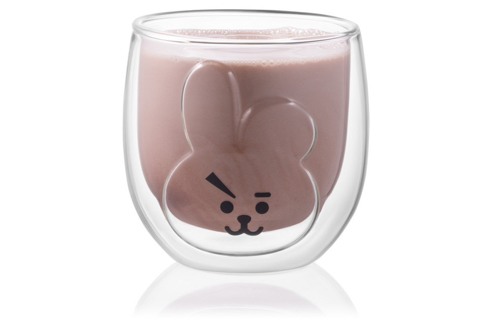 Набір низьких стаканів з подвійним дном Ardesto Animals Bunny AR-2630-ARB 300 мл 2 шт Київ - зображення 1