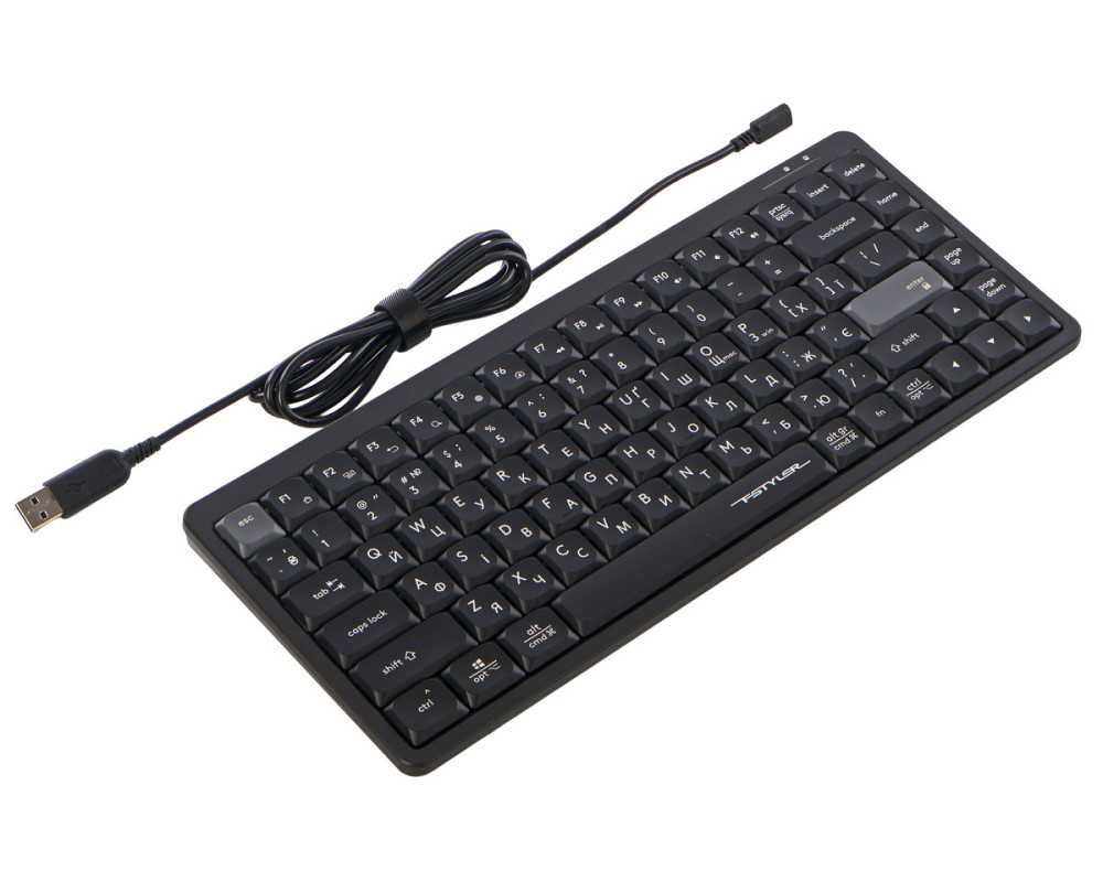 Клавиатура компьютерная проводная A4Tech Fstyler FX53(Black) черная Київ - зображення 4