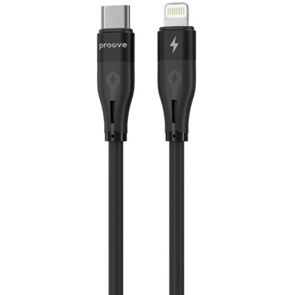 Кабель Proove Simple Silicone Type-C to Lightning 27W 1m Black (CCSS27002101) Харьков - изображение 1