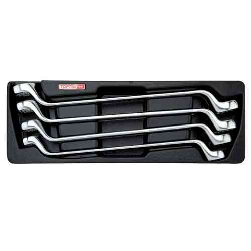 Набор накидных ключей 21-32мм (угол 75°) 4ед. (в ложементе) TOPTUL GAAT0402 Харків