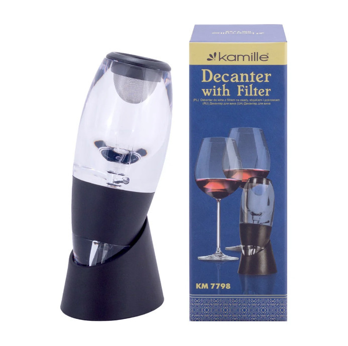 Декантер графин з підставкою 15х7х5,5 см Kamille KM-7798 Київ - зображення 1