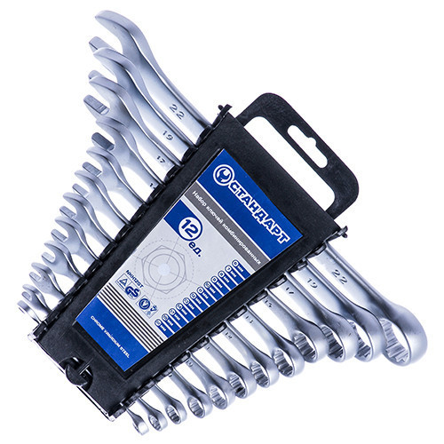 Набор рожково-накидных ключей 12 ед. (8-24 мм) на холдере СТАНДАРТ-NKK12STA Харків - зображення 2