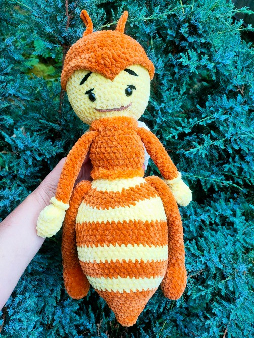 Іграшка Бджілка м'яка дитяча в'язана ручна робота подарунок Нововолынск - изображение 1