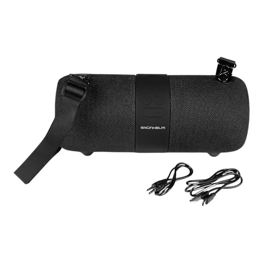 Портативная колонка Grunhelm GW-321-BL 14 Вт черная Київ - зображення 10