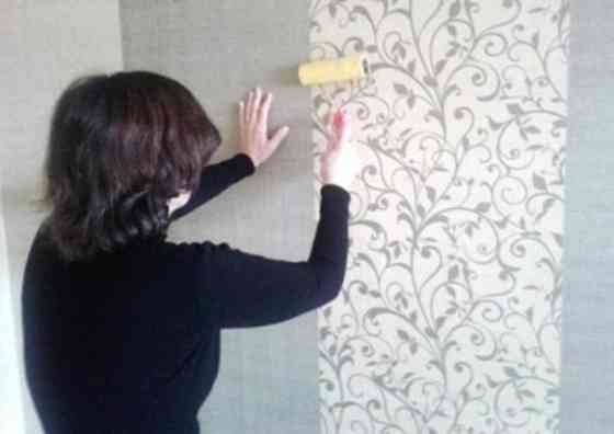 Оклейка обоями Киев Київ