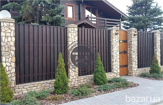 Заборы и ворота -жалюзи из металлических ламелей Кривий Ріг - зображення 8