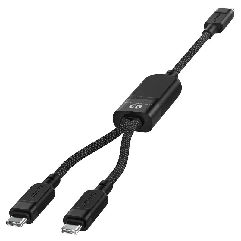 Дата кабель Acefast C5-11 USB-C to 2xUSB-C 100W (1.2m) Херсон - зображення 3