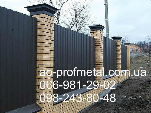 Профнастил на забор черного цвета 9005 матовый. Киев - изображение 1