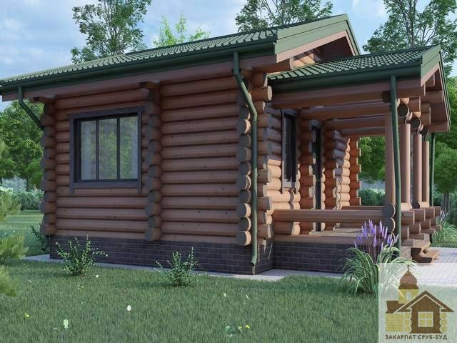 Купити зруб з брусу під ключ з індивідуальним проектом від Закарпат Зруб-Буд Одеса - зображення 2