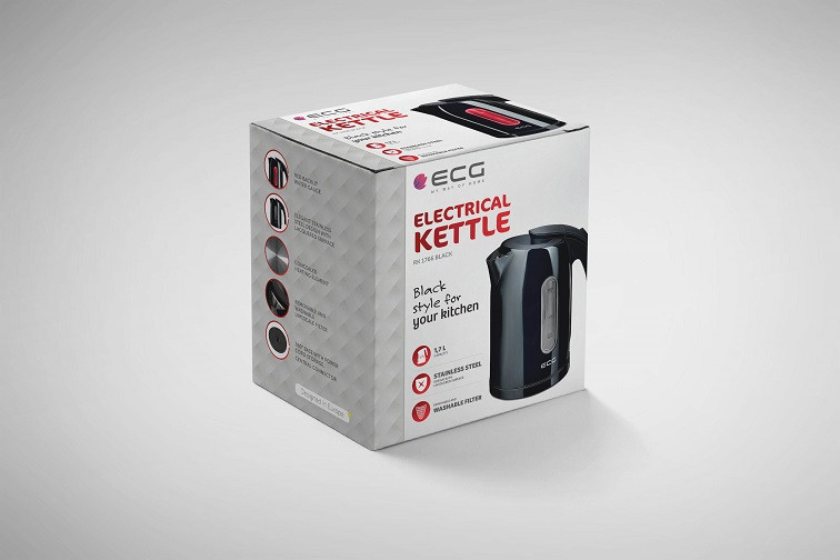 Чайник электрический 1.7 л EСG RK-1766-blaСk Київ - зображення 2