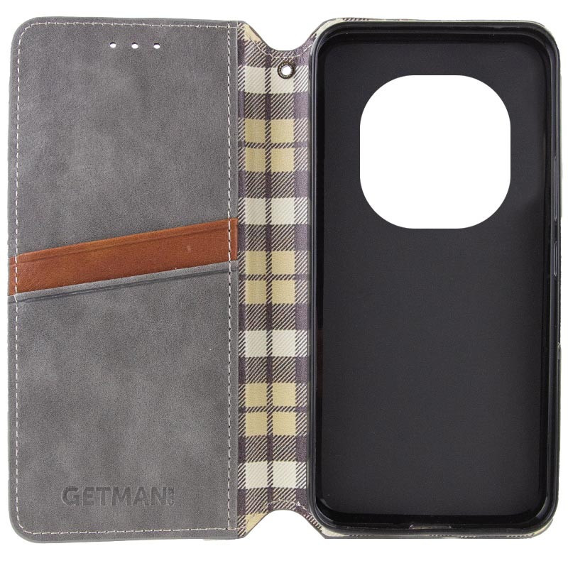 Кожаный чехол-книжка GETMAN Cubic (PU) для Xiaomi Redmi Note 14 Pro 4G Херсон - изображение 6