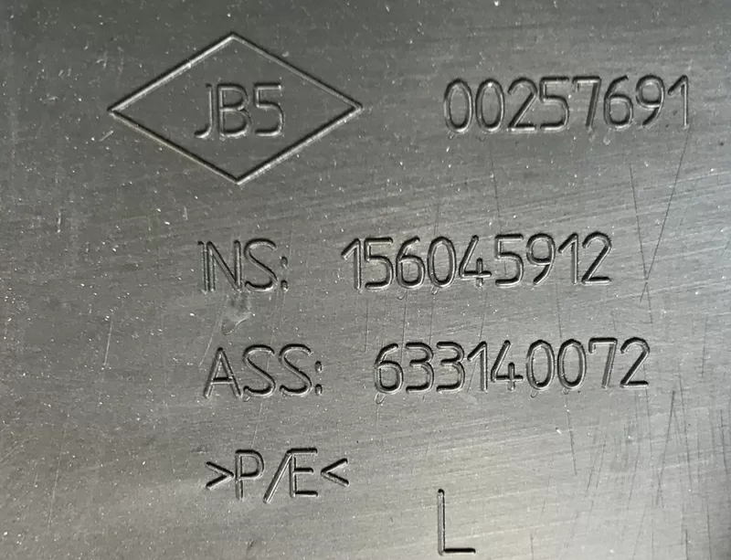 Бу накладка порога Renault Megane 3, 633140072, 156045912, 00257691 левого заднего , универсал. Кропивницький - зображення 3